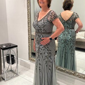 Oleg Cassini Beaded Gown